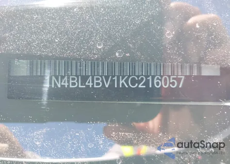 2019 Nissan Altima 2.5 S z USA, uszkodzony, nr VIN 1N4BL4BV1KC216057